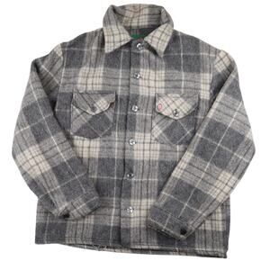Vintage Canadian Lumber Jac Shirt Jacket Gray